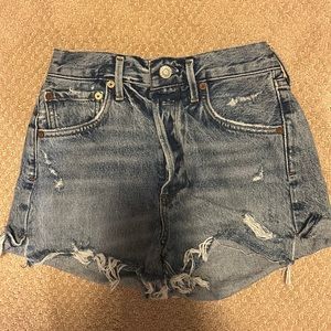 Agolde denim shorts